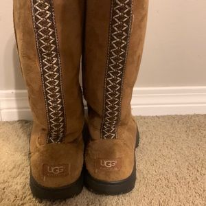 UGG ultimate tail braid boots in tan